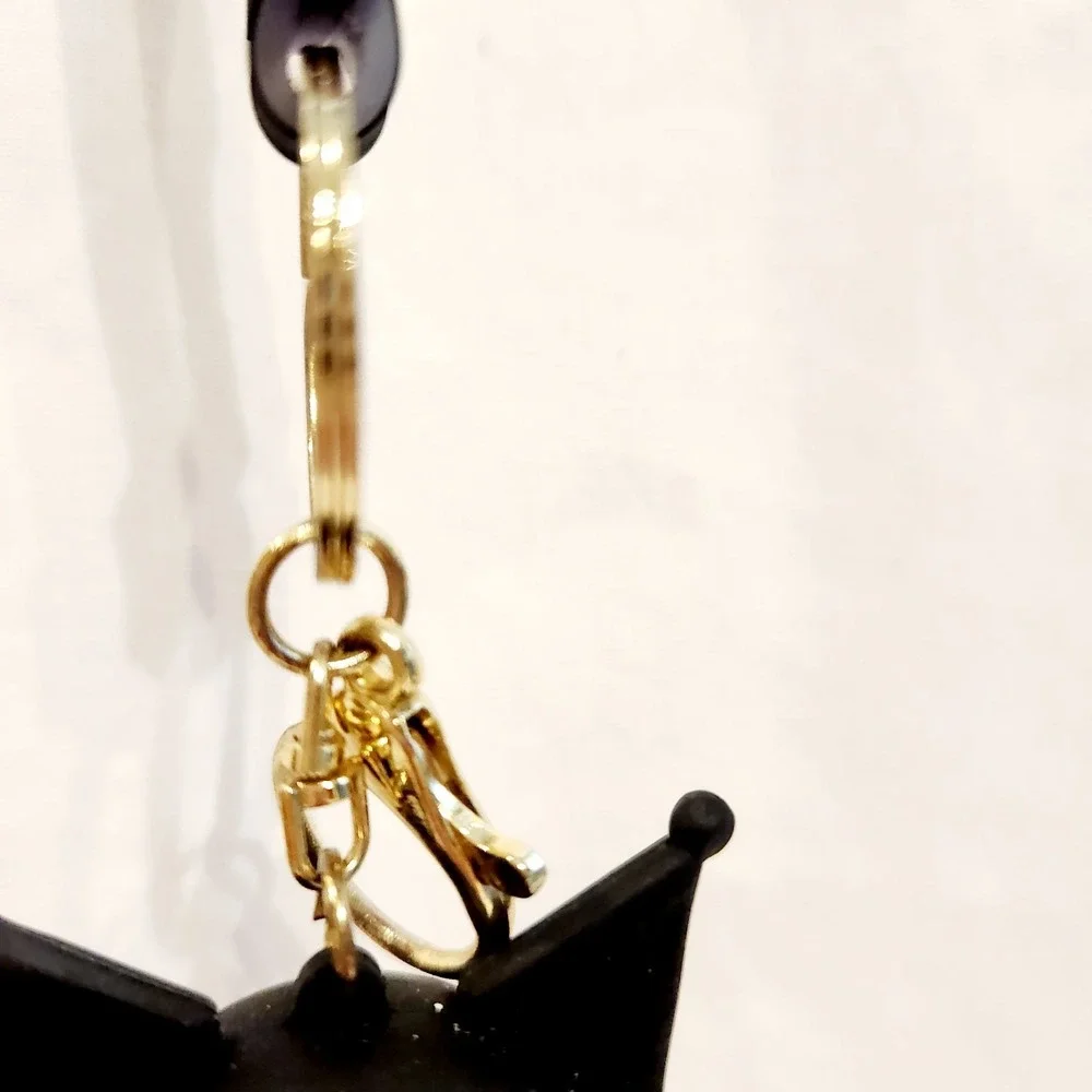 Sanrio‎ Kuromi Keychain and Purple HAPPY Lanyard